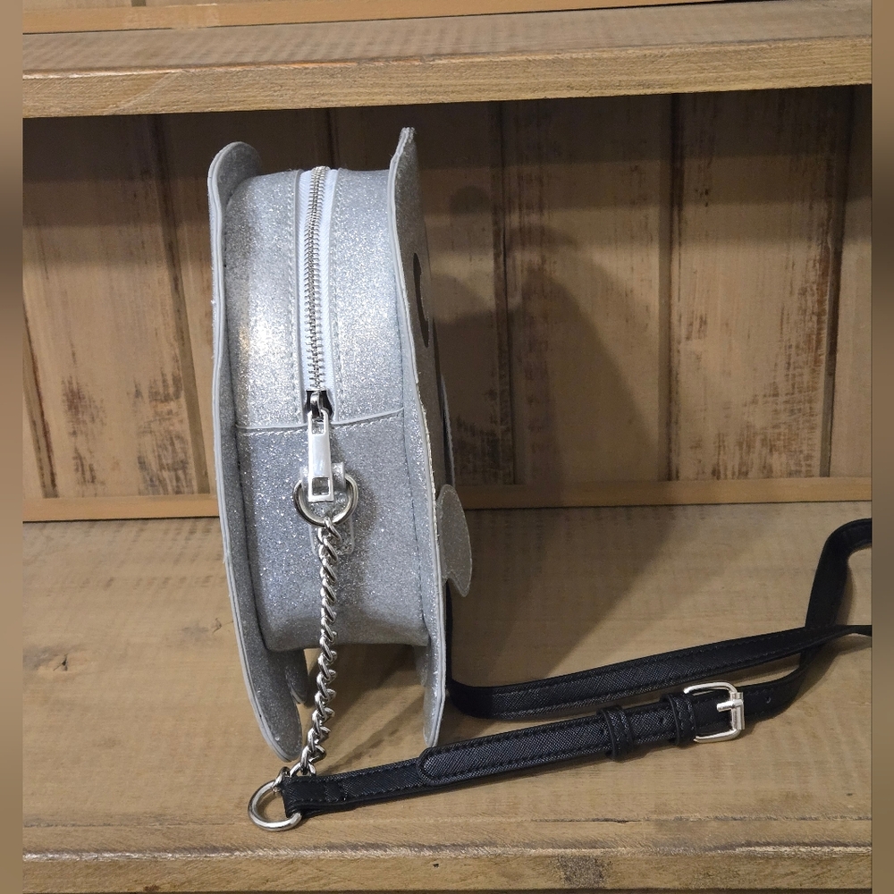 Mad Engine Fine By Me Sparkly Ghost Halloween Purse - Picture 2 of 7